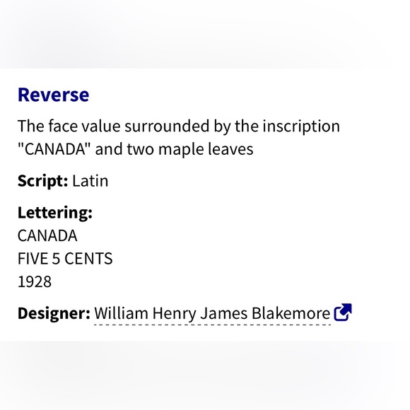 1926 FIVE CENTS CANADA - George V - Picture 5 of 6